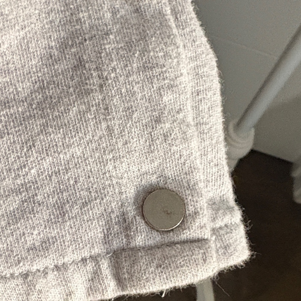 Joe’s Collection Gray Long Sleeve Sweater with Button Accents - Picture 6 of 7